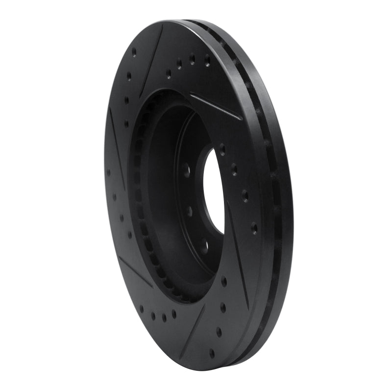 R1 Concepts R1 02-02 Kia Sedona Front Right Drilled & Slotted Black Brake Rotor