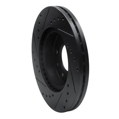 R1 Concepts R1 02-02 Kia Sedona Front Right Drilled & Slotted Black Brake Rotor