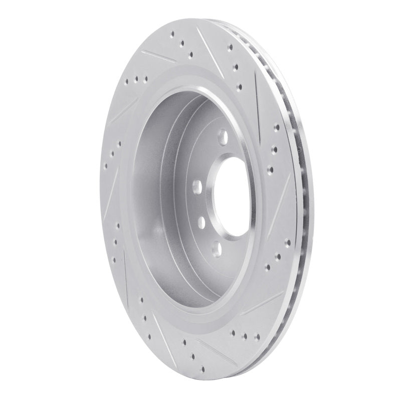 R1 Concepts R1 05-16 Land Rover Discovery (Latin America) Rear Left Drilled & Slotted Silver Brake Rotor