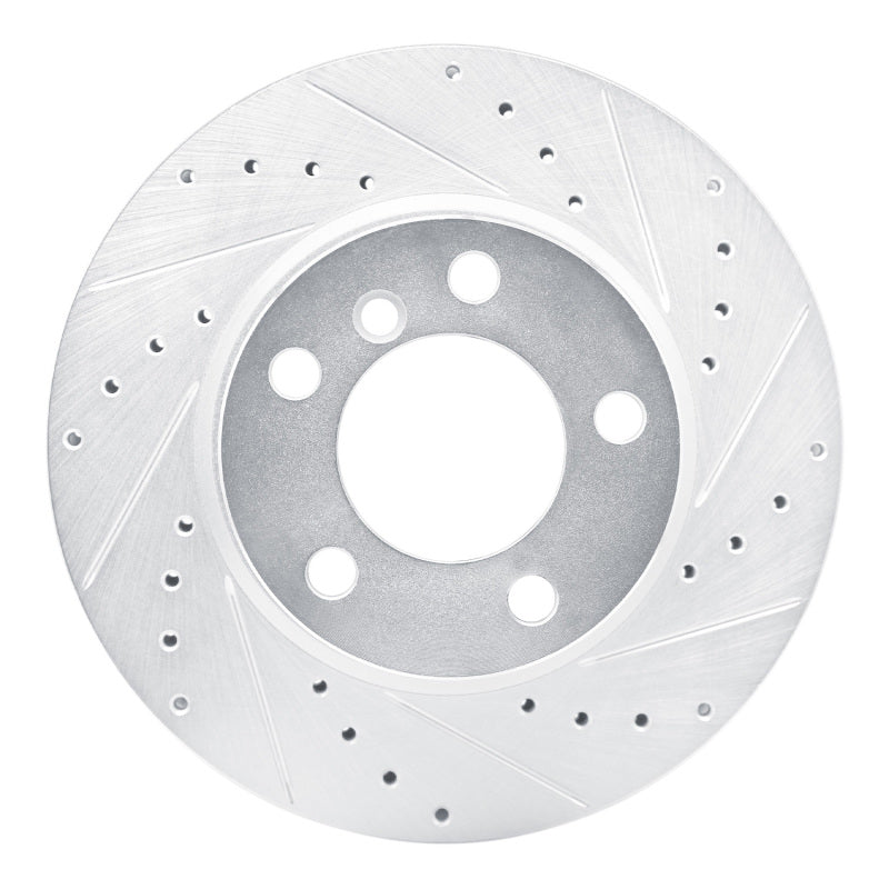 R1 Concepts R1 12-20 BMW 118i (Mexico) Front Right Drilled & Slotted Silver Brake Rotor