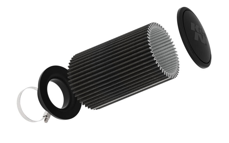 K&N Engineering K&N Universal Clamp-On Air Filter 3-1/2in Flange ID 6in Base 5-1/4in Top 9in Height