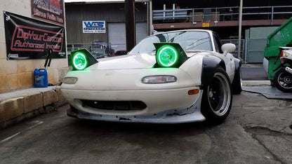 ORACLE Lighting Oracle Pre-Installed Lights 7 IN. Sealed Beam - Green Halo