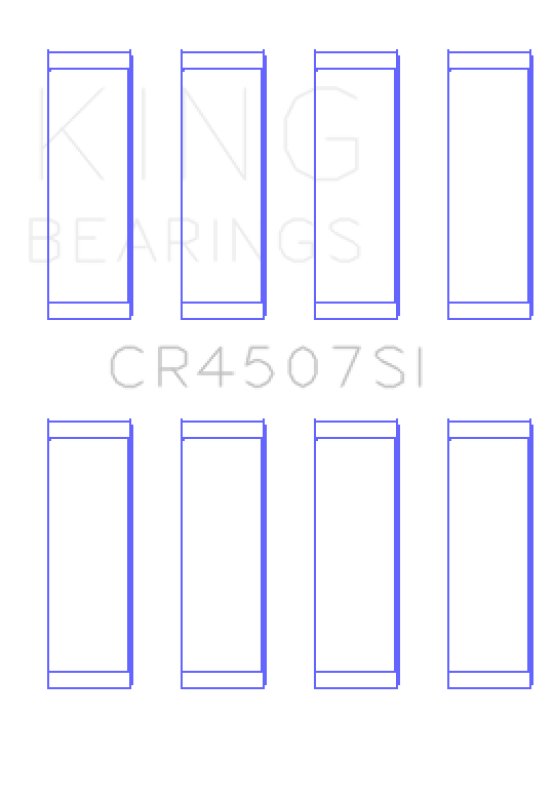 King Engine Bearings King Mazda MZR 2.3L 16v / Ford Duratec 2.3L 16v (Size +.75) Connecting Rod Bearing Set (Set of 4)