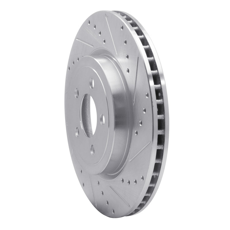 R1 Concepts R1 05-23 Chrysler 300 Front Right Drilled & Slotted Silver Brake Rotor