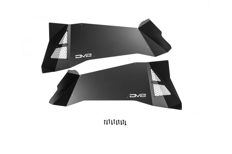 DV8 Offroad 07-18 Jeep Wrangler JK Rear Inner Fender - Satin Black
