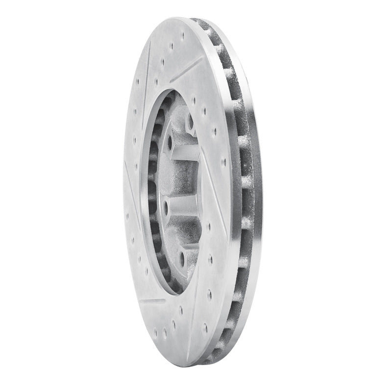 R1 Concepts R1 87-89 Dodge Raider Front Right Drilled & Slotted Silver Brake Rotor