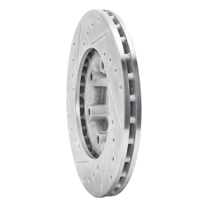 R1 Concepts R1 87-89 Dodge Raider Front Right Drilled & Slotted Silver Brake Rotor