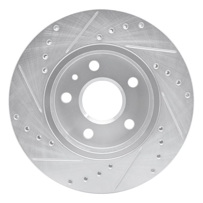 R1 Concepts R1 11-16 Buick LaCrosse Front Right Drilled & Slotted Silver Brake Rotor