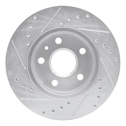 R1 Concepts R1 11-16 Buick LaCrosse Front Right Drilled & Slotted Silver Brake Rotor