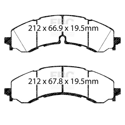 EBC 2019+ Chevrolet Silverado 2500/3500 (2WD/4WD) Extra Duty Front Brake Pads