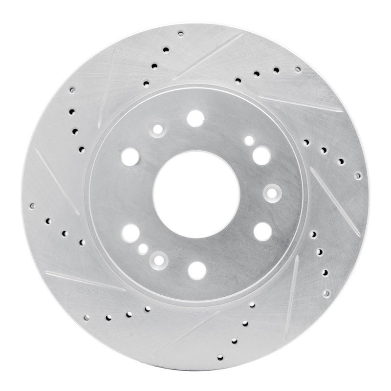 DFC 05-20 Cadillac Escalade Front Left Drilled & Slotted Silver Brake Rotor