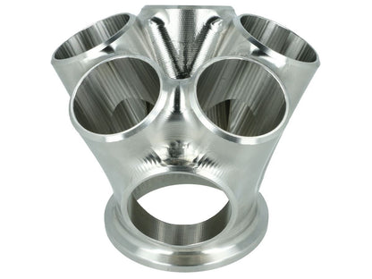 Turbozentrum 119311 5-Cyl. V-Band stainless steel collector for Garrett GTX / G25 / G30 - with 44mm Wastegate port