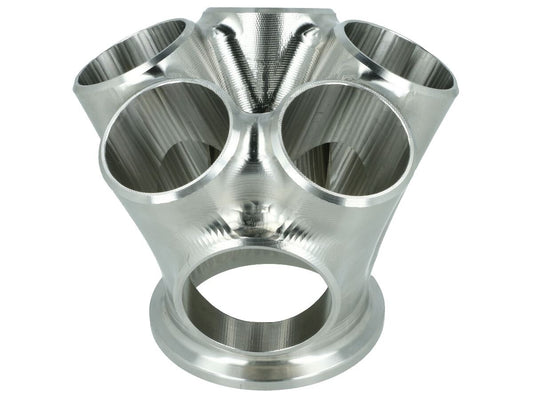 Turbozentrum 119311 5-Cyl. V-Band stainless steel collector for Garrett GTX / G25 / G30 - with 44mm Wastegate port