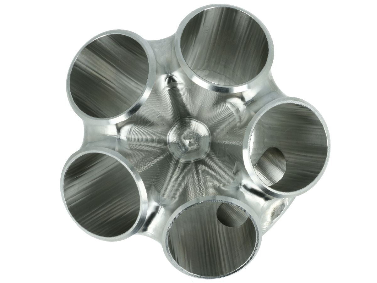 Turbozentrum 119311 5-Cyl. V-Band stainless steel collector for Garrett GTX / G25 / G30 - with 44mm Wastegate port