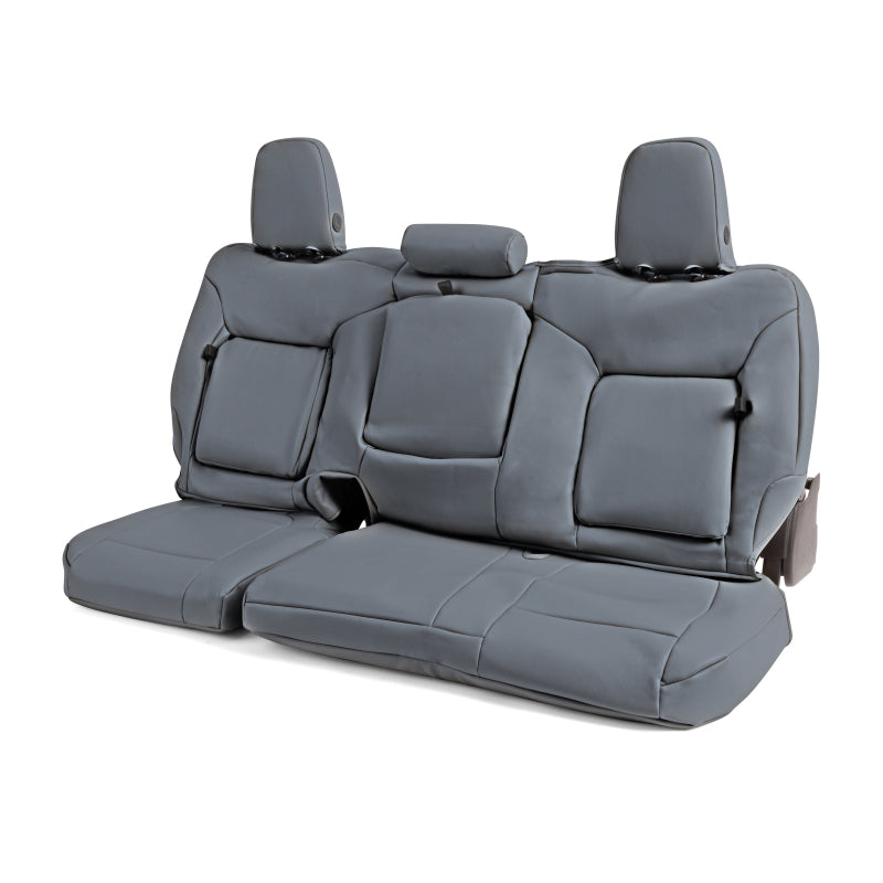 Covercraft 19-24 Chevrolet Silverado Leatherette PrecisionFit Second Row Seat Covers - Med Grey
