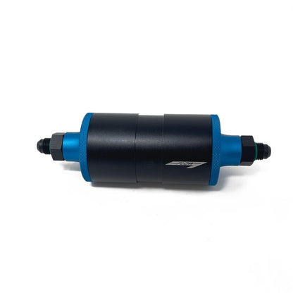 Precision Raceworks Inline Fuel Filter AN8 Single In/Out