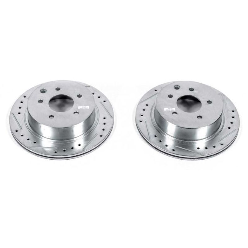 PowerStop Power Stop 93-97 Infiniti J30 Rear Evolution Drilled & Slotted Rotors - Pair