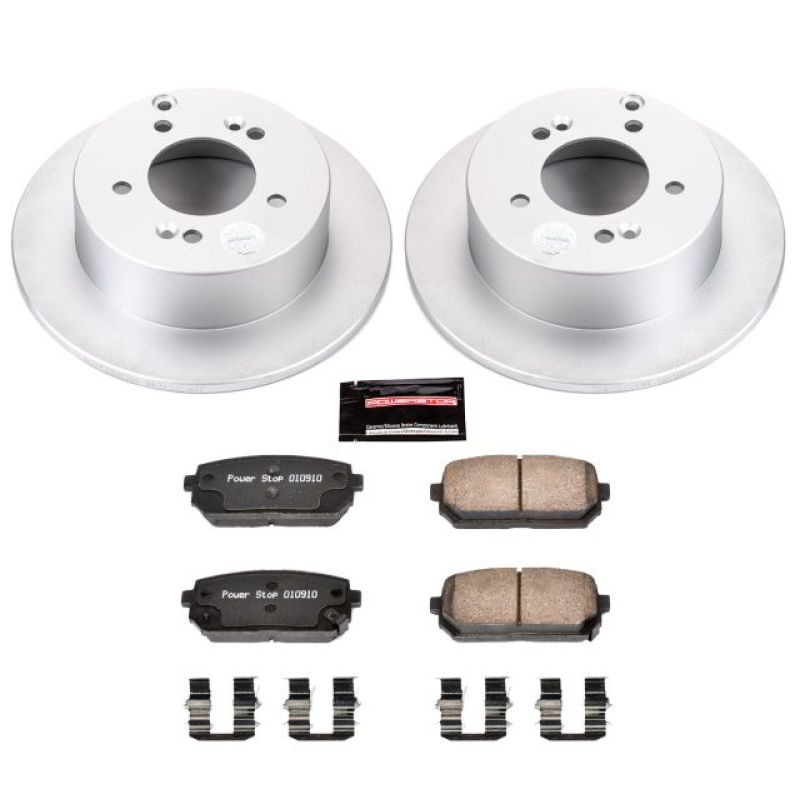 PowerStop Power Stop 07-10 Kia Rondo Rear Z17 Evolution Geomet Coated Brake Kit