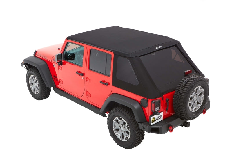 Bestop 07-18 Jeep Wrangler JK 4-Door Trektop (Black Diamond)
