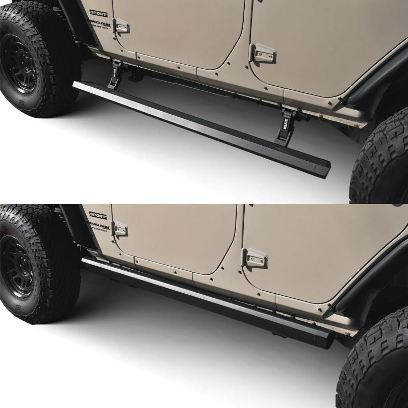 Westin 07-18 Jeep Wrangler JK Unlimited Pro-e Electric Running Boards - Textured Black