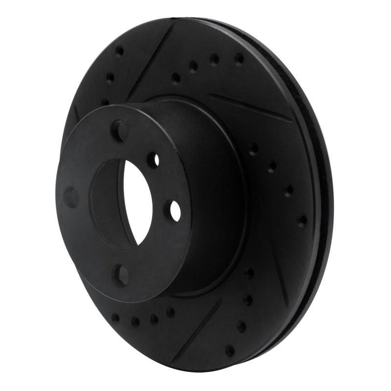 R1 Concepts R1 76-77 BMW 320I (USA/Canada) Front Left Drilled & Slotted Black Brake Rotor