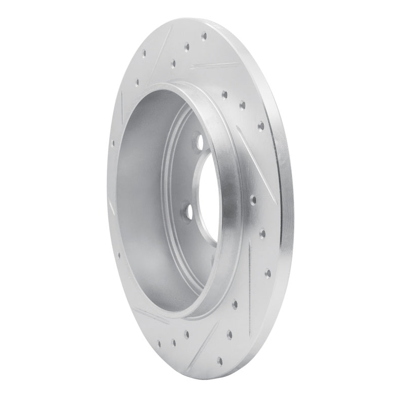 R1 Concepts R1 02-10 Ford Explorer Rear Right Drilled & Slotted Silver Brake Rotor