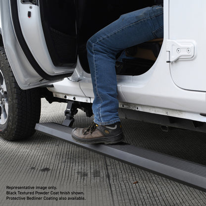 Go Rhino RealTruck 07-17 Jeep Wrangler 2dr VoltStep Electric Running Board Kit (Cut Req.) - Bedliner Coating