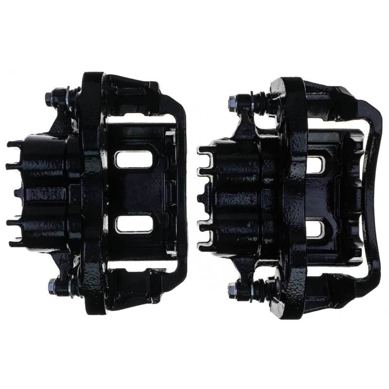 PowerStop Power Stop 00-05 Ford Excursion Rear Black Caliper - Pair w/Bracket