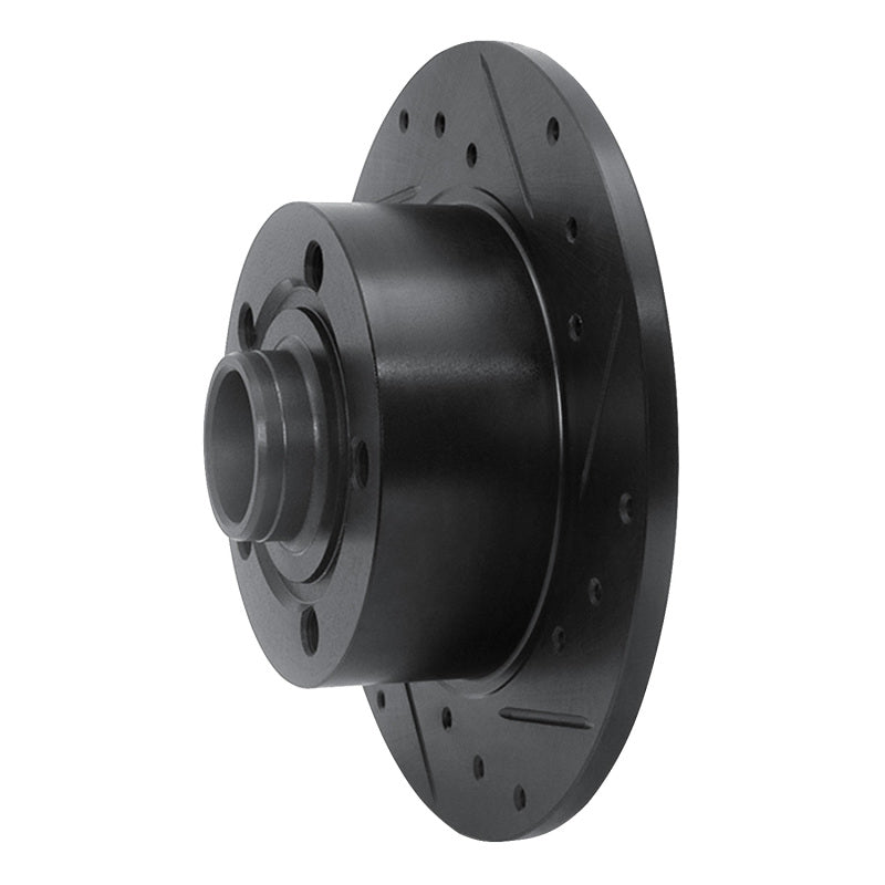 R1 Concepts R1 96-08 Audi A4 (Mexico) Rear Right Drilled & Slotted Black Brake Rotor