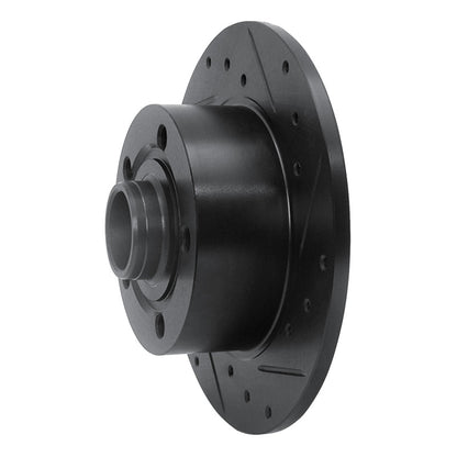 R1 Concepts R1 96-08 Audi A4 (Mexico) Rear Right Drilled & Slotted Black Brake Rotor