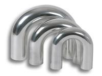 Vibrant 3in O.D. Universal Aluminum Tubing (180 degree Bend) - Polished
