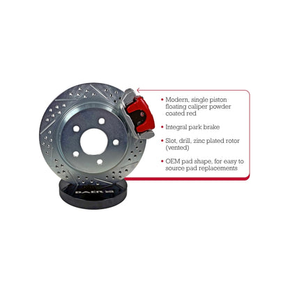 Baer Brakes Ford 8.8in C-Clip Rear Ends 11.65in Classic Series Rear Brake Kit