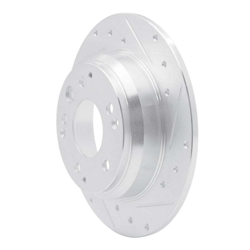 R1 Concepts R1 91-99 Acura Legend Rear Right Drilled & Slotted Silver Brake Rotor