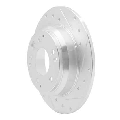 R1 Concepts R1 91-99 Acura Legend Rear Right Drilled & Slotted Silver Brake Rotor