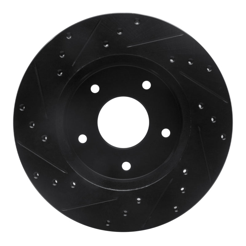 R1 Concepts R1 78-81 Pontiac Firebird Rear Right Drilled & Slotted Black Brake Rotor