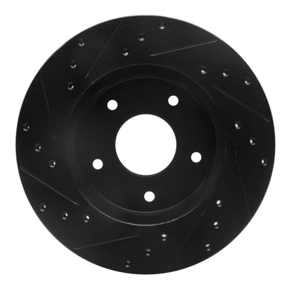 R1 Concepts R1 78-81 Pontiac Firebird Rear Right Drilled & Slotted Black Brake Rotor