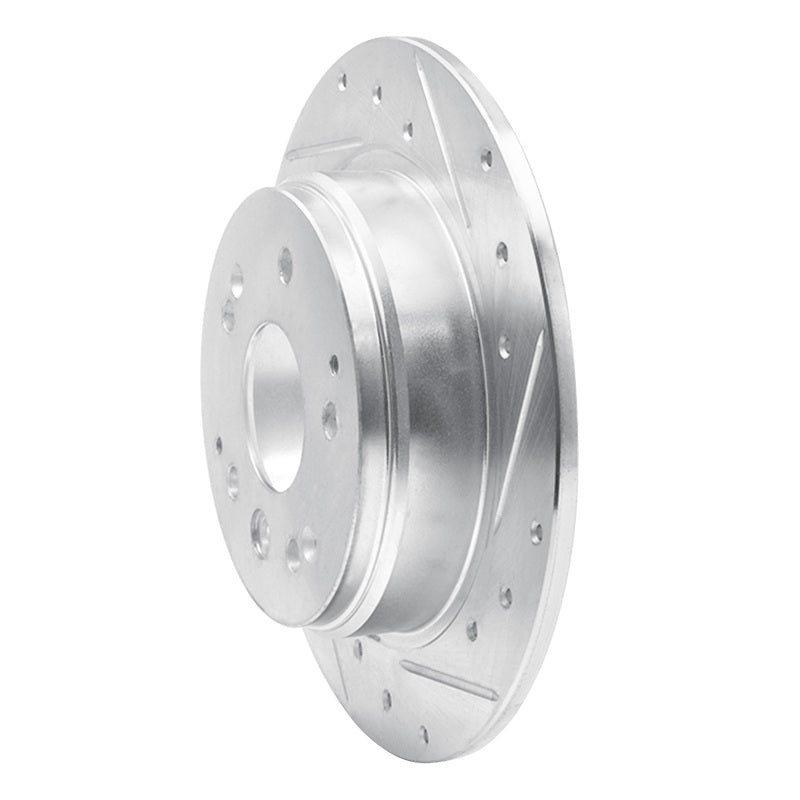 R1 Concepts R1 99-11 Acura TL Rear Right Drilled & Slotted Silver Brake Rotor