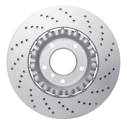 DFC 01-08 BMW 330i Left Front Drilled Hi-Carbon Alloy Geomet Coated Rotor