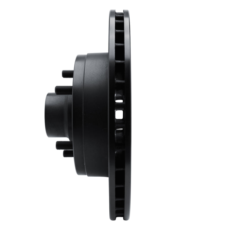 R1 Concepts R1 90-90 Cadillac BROUGHAM Front Left Drilled & Slotted Black Brake Rotor