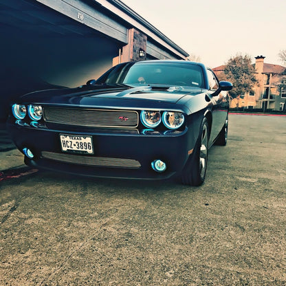 ORACLE Lighting Oracle 08-14 Dodge Challenger LED Projector Headlight Halo Kit - Blue