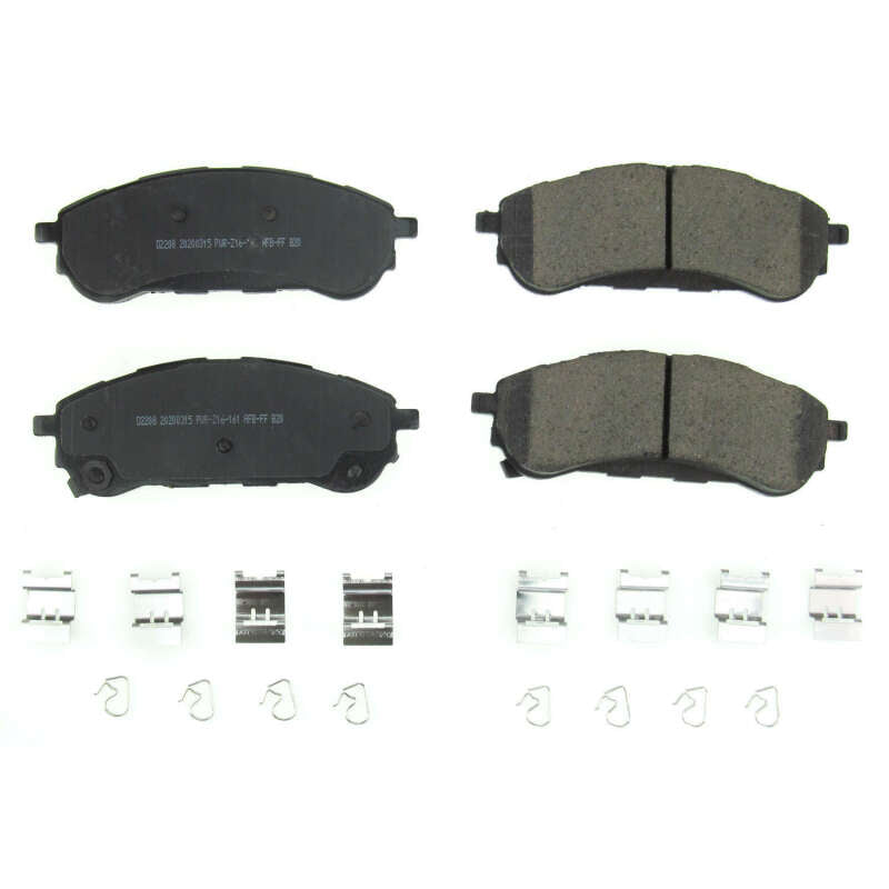 PowerStop Power Stop 2019 Ford Ranger Rear Z17 Evolution Ceramic Brake Pads w/Hardware