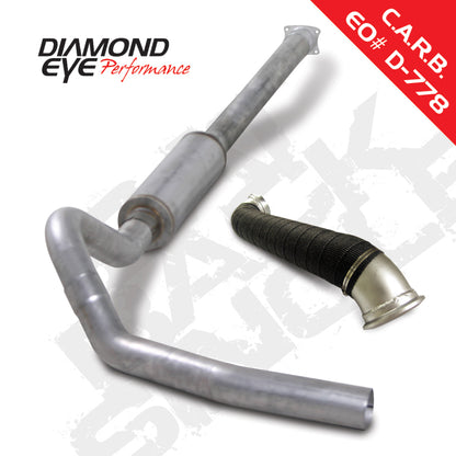 Diamond Eye Performance Diamond Eye KIT 4in Catback Single w/ TDP AL 04-05 Chevy/GMC 6.6L Duramax 2500/3500