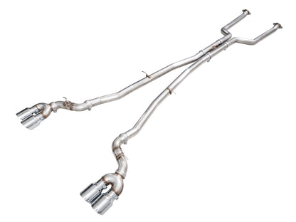 AWE Tuning BMW G90/G99 M5 Track Edition Cat-Back Exhaust - Chrome Silver Tips