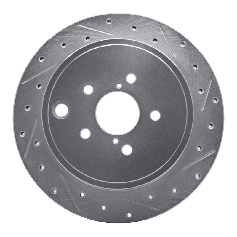 R1 Concepts R1 10-25 Scion FR-S Rear Right Drilled & Slotted Silver Brake Rotor