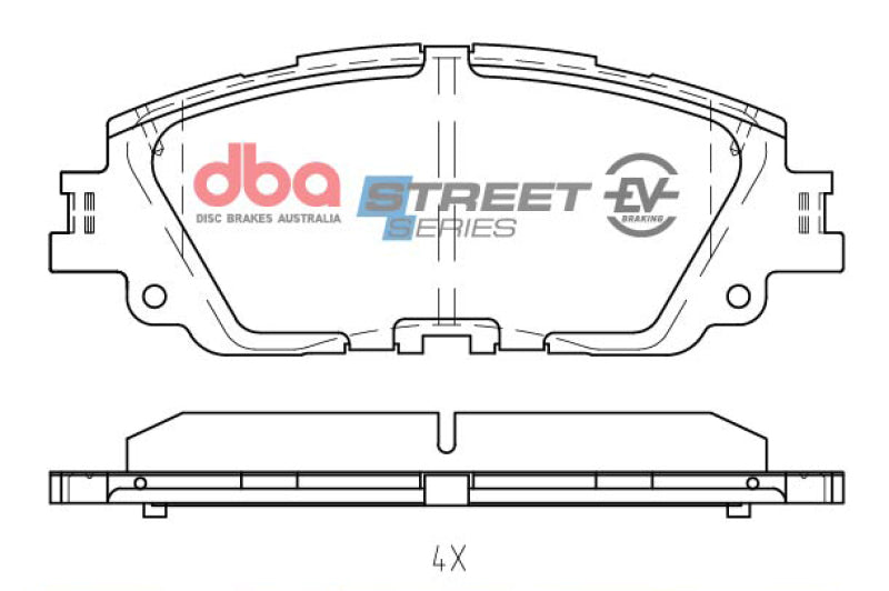 DBA 19-21 Lexus ES350 Front SSEV Street Series Brake Pads