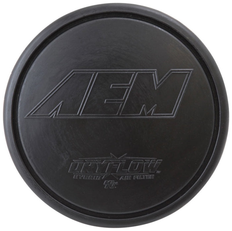 AEM Induction AEM Dryflow Air Filter - Round Tapered - 2.75in Flange ID x 5.5in Base OD x 4.75in Top OD x 7.5in H