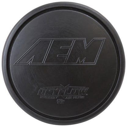 AEM Induction AEM Dryflow Air Filter - Round Tapered - 2.75in Flange ID x 5.5in Base OD x 4.75in Top OD x 7.5in H