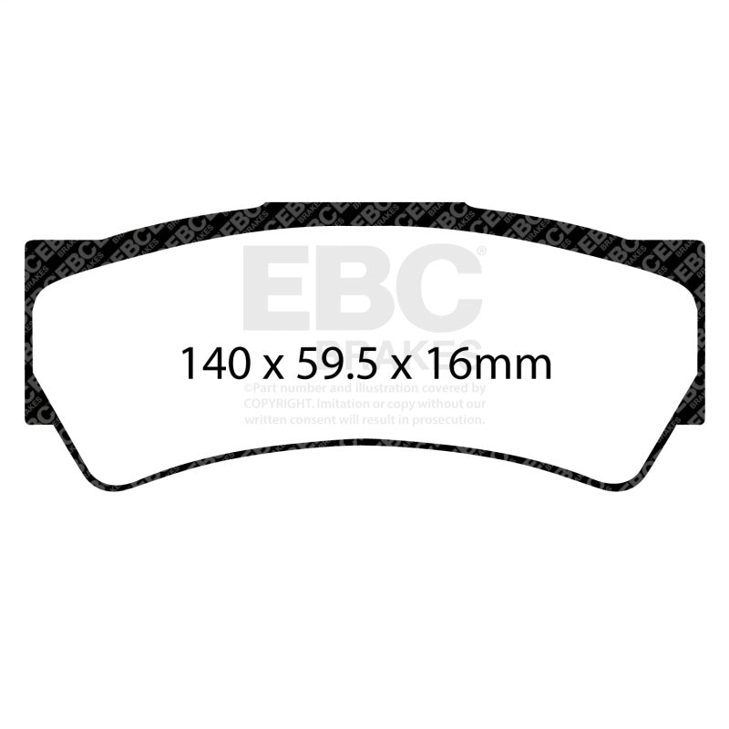 EBC Racing Brembo B27 32.5mm Radial Depth SR-11 Sintered Race Rear Brake Pads