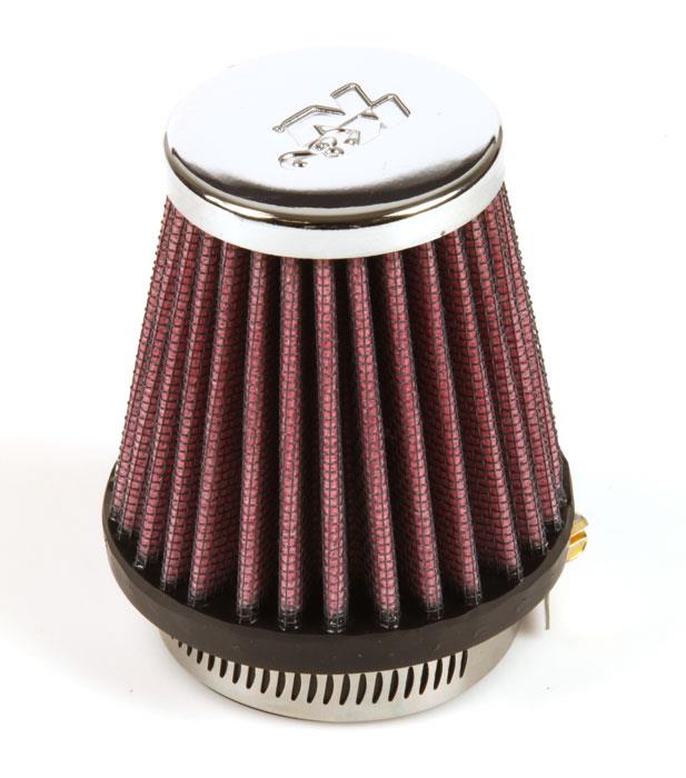 K&N Engineering K&N Universal Chrome Filter 1 15/16 inch FLG / 3 inch Base / 2 inch Top / 3 inch Height