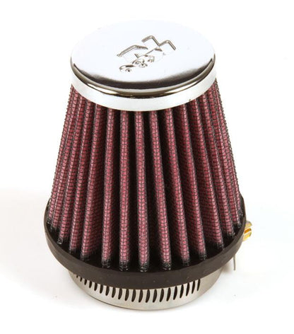 K&N Engineering K&N Universal Chrome Filter 1 15/16 inch FLG / 3 inch Base / 2 inch Top / 3 inch Height
